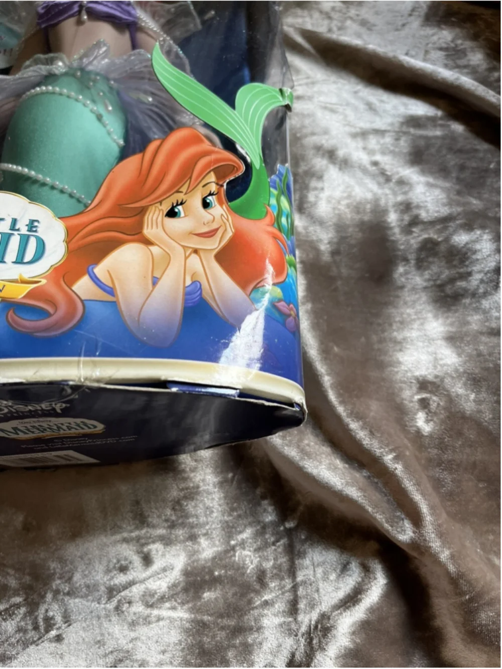 VTG Disney Princess Ariel The Little Mermaid 2006 Brass Key Porcelain Doll NIB